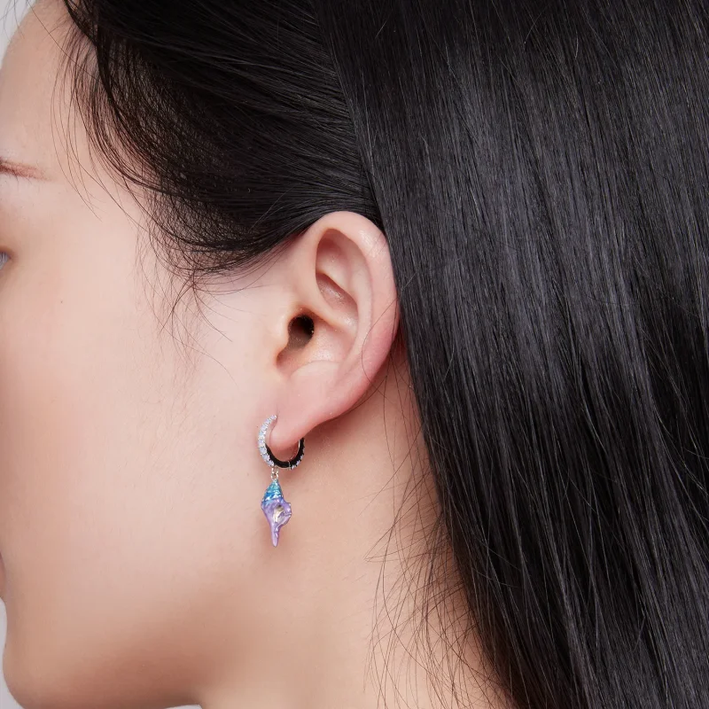 (bilde for) Pandora Style Dream Conch Hoops øredobber - BSE841 - Vis 5