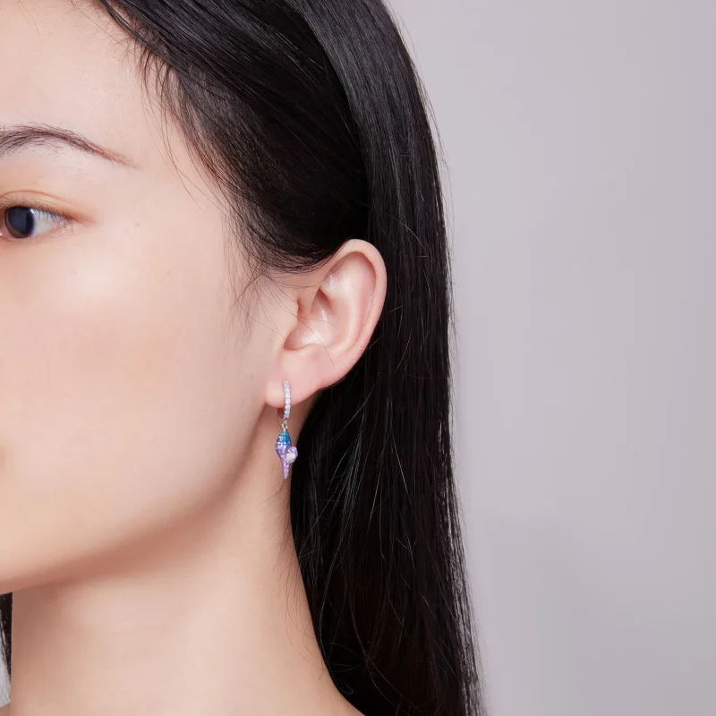 (bilde for) Pandora Style Dream Conch Hoops øredobber - BSE841 - Vis 6