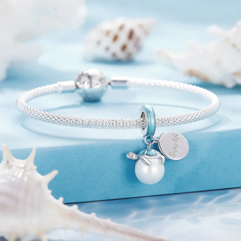 (bilde for) Pandora Style Enjoy Life of Sea Turtles Pendant Charm - SCC2506 - Vis 3