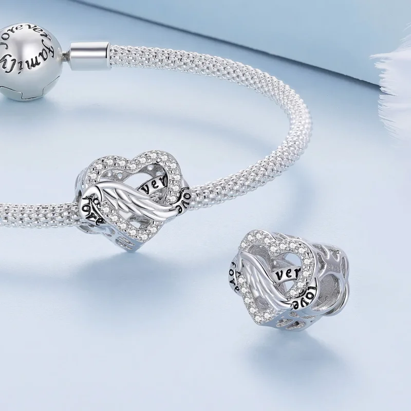 (bilde for) Pandora Style Eternal Heart Charm - BSC853 - Vis 4