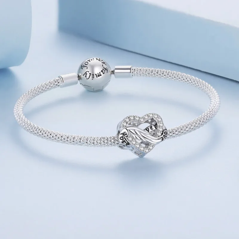 (bilde for) Pandora Style Eternal Heart Charm - BSC853 - Vis 5