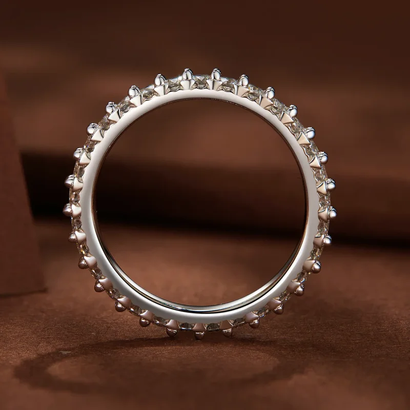 (bilde for) Pandora Style Fin Moissanite diamantring - MSR028 - Vis 4