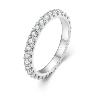 (bilde for) Pandora Style Fin Moissanite diamantring - MSR028