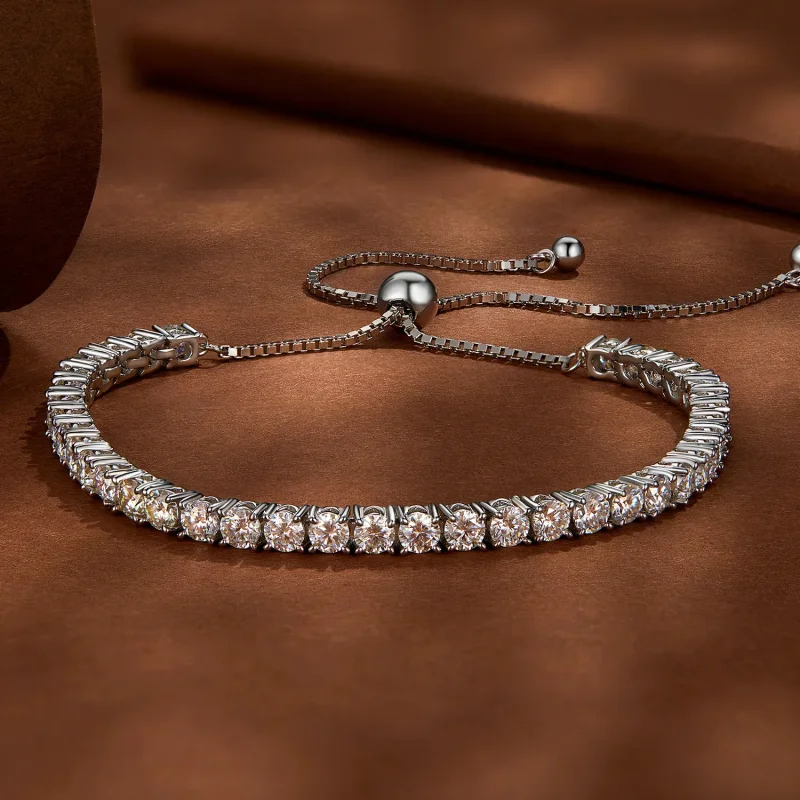 (bilde for) Pandora Style Fine Moissanite-armbånd - MSB005 - Vis 2