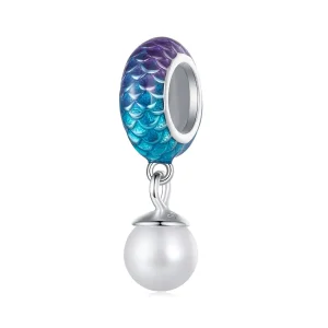 (bilde for) Pandora Style Fish Scales Spacer Charm - BSC875