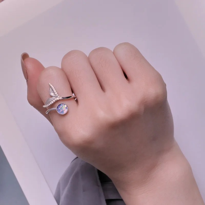 (bilde for) Pandora Style Fishtail Åpen Ring - BSR429 - Vis 5