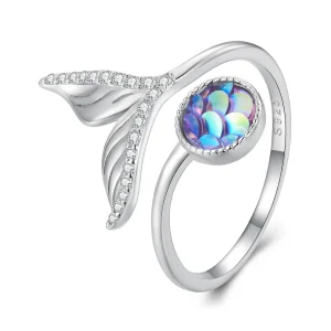 (bilde for) Pandora Style Fishtail Åpen Ring - BSR429