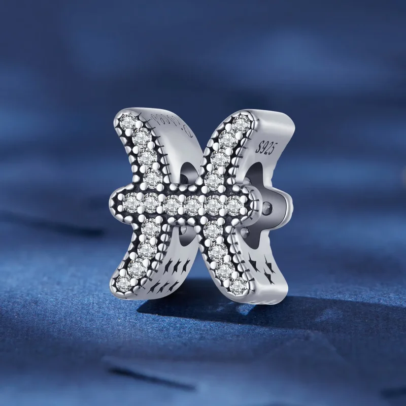 (bilde for) Pandora Style Fiskene Lucky Zodiac Charm - SCC2516-11 - Vis 2