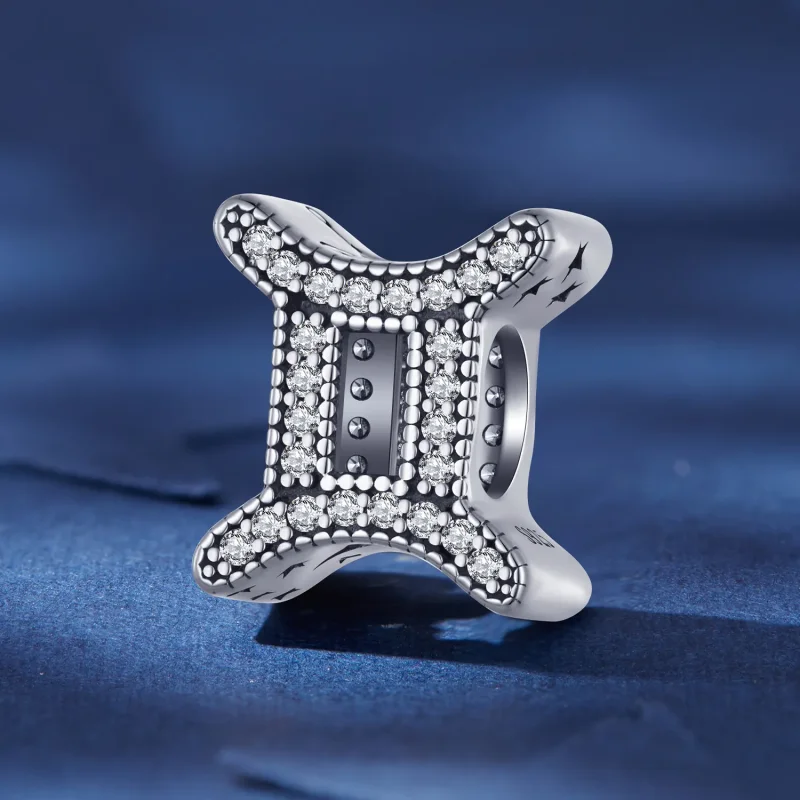 (bilde for) Pandora Style Gemini Lucky Zodiac Charm - SCC2516-3 - Vis 2