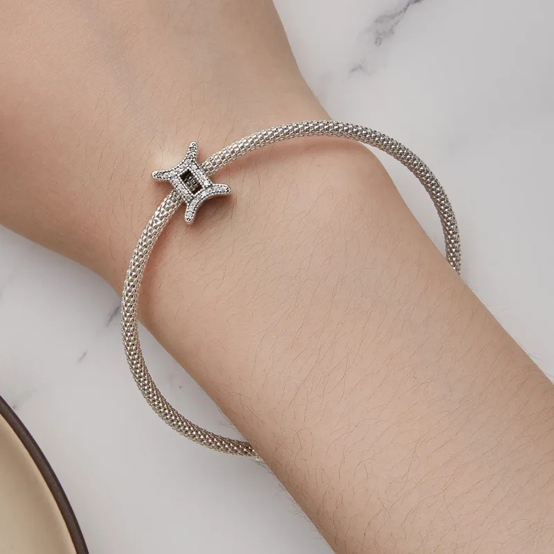 (bilde for) Pandora Style Gemini Lucky Zodiac Charm - SCC2516-3 - Vis 6