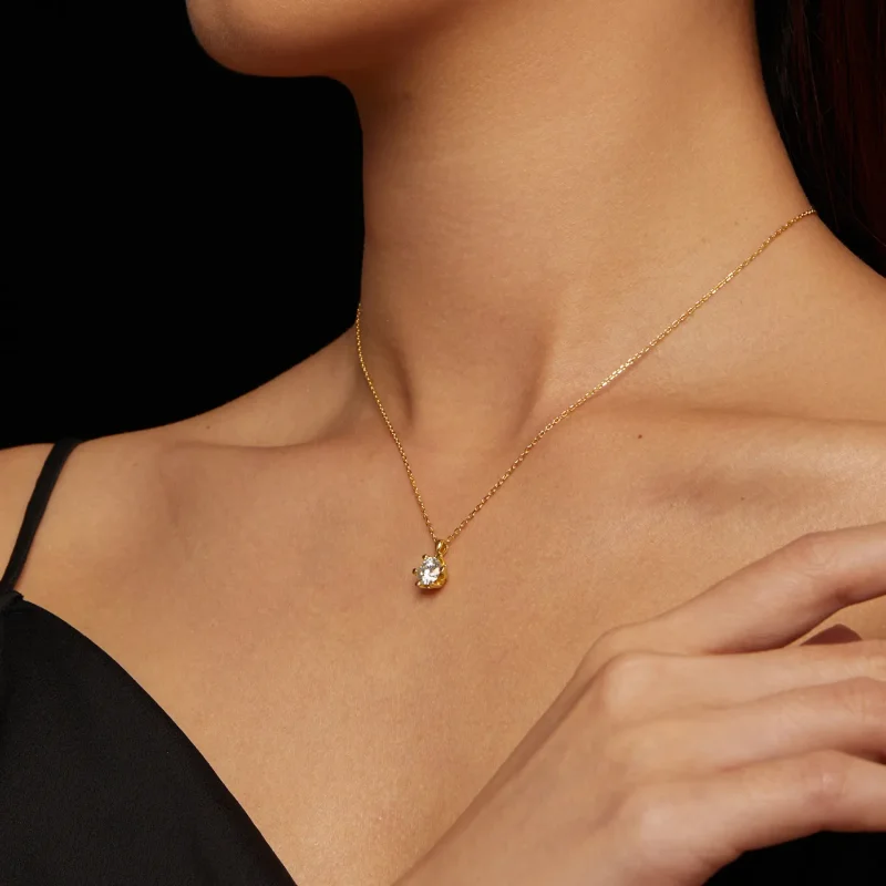 (bilde for) Pandora Style Halskjede med Luksus Moissanite - MSN006-B - Vis 8