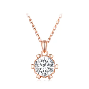 (bilde for) Pandora Style Halskjede med Luksus Moissanite - MSN006-C
