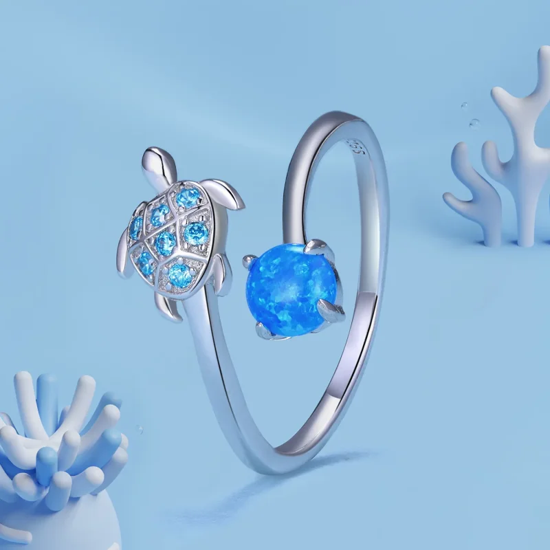 (bilde for) Pandora Style Havskilpadde Ring - SCR928 - Vis 2