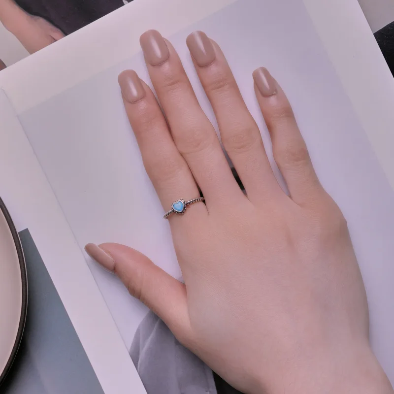 (bilde for) Pandora Style hjerteformet åpen ring - SCR927 - Vis 4