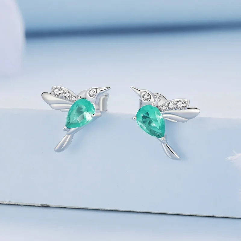 (bilde for) Pandora Style Hummingbird Stud øredobber - BSE849 - Vis 2