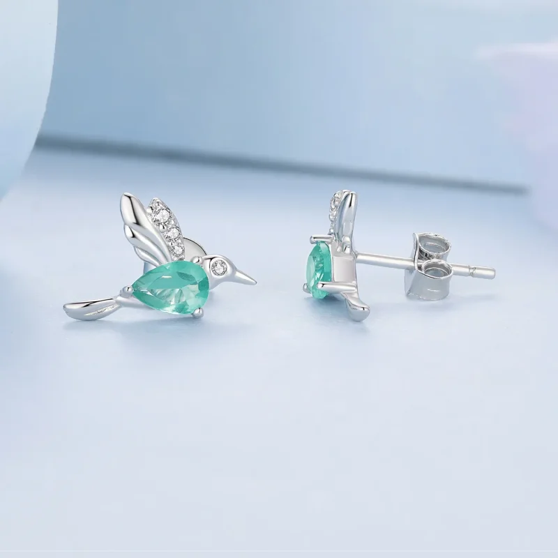 (bilde for) Pandora Style Hummingbird Stud øredobber - BSE849 - Vis 3