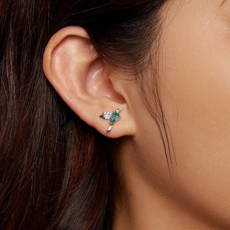 (bilde for) Pandora Style Hummingbird Stud øredobber - BSE849 - Vis 5