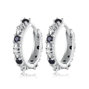 (bilde for) Pandora Style Iris Hoops øredobber - SCE1605-BK
