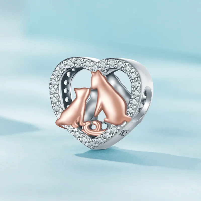 (bilde for) Pandora Style Kiss The Cat Charm - SCC2517 - Vis 2