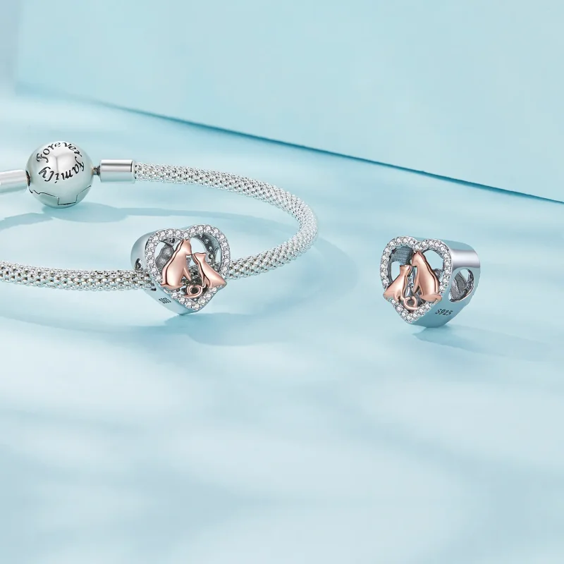 (bilde for) Pandora Style Kiss The Cat Charm - SCC2517 - Vis 4