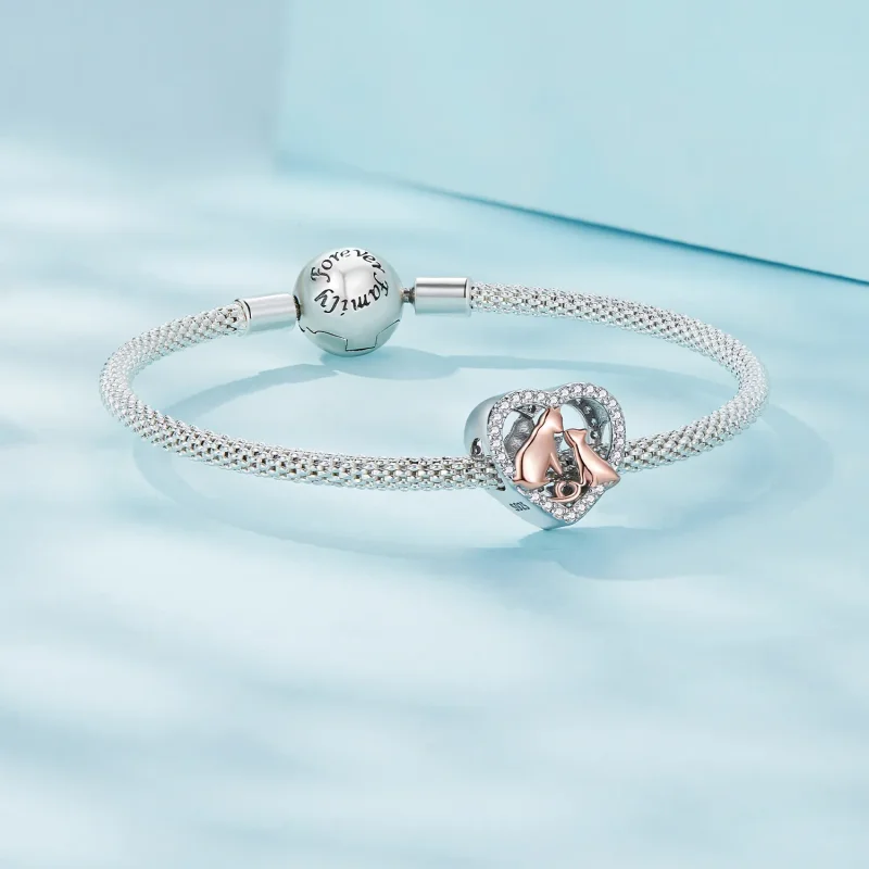 (bilde for) Pandora Style Kiss The Cat Charm - SCC2517 - Vis 5