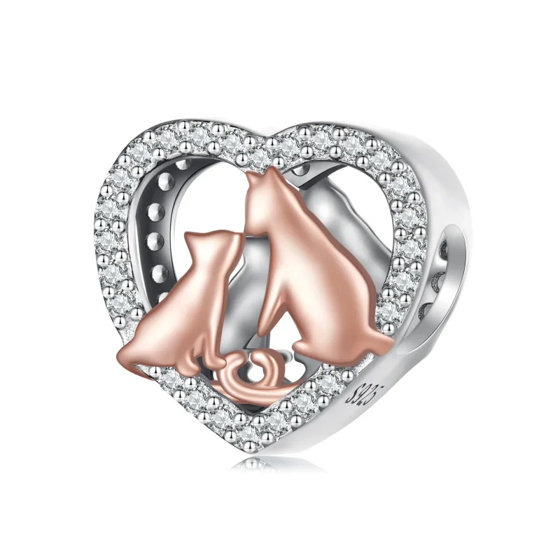 (bilde for) Pandora Style Kiss The Cat Charm - SCC2517