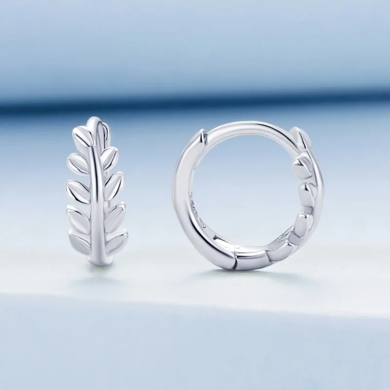 (bilde for) Pandora Style Leaves Hoops øredobber - BSE500-A - Vis 2