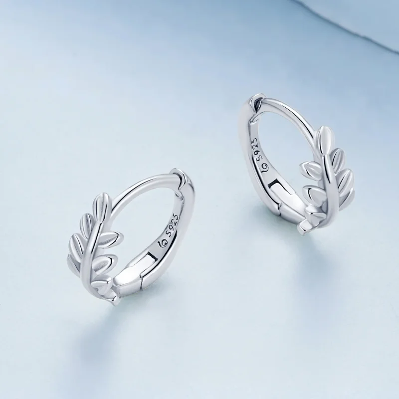 (bilde for) Pandora Style Leaves Hoops øredobber - BSE500-A - Vis 3