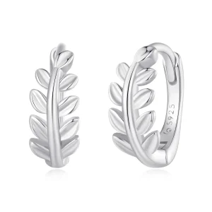 (bilde for) Pandora Style Leaves Hoops øredobber - BSE500-A