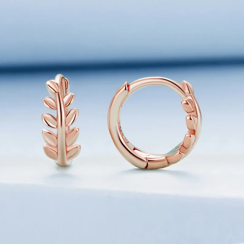 (bilde for) Pandora Style Leaves Hoops øredobber - BSE500-C - Vis 2