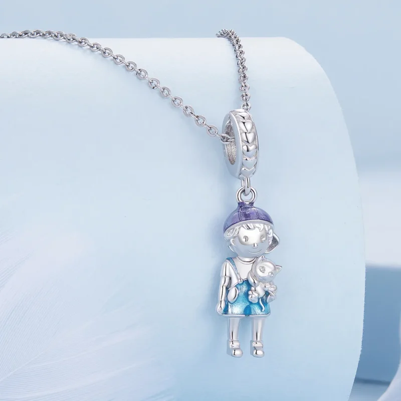 (bilde for) Pandora Style Little Boy Anheng Charm - BSC877 - Vis 2