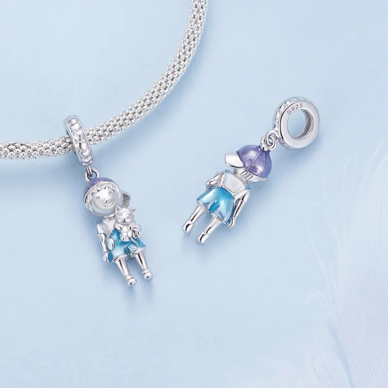 (bilde for) Pandora Style Little Boy Anheng Charm - BSC877 - Vis 4