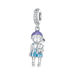 (bilde for) Pandora Style Little Boy Anheng Charm - BSC877