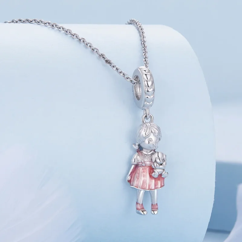 (bilde for) Pandora Style Little Girl Anheng Charm - BSC878 - Vis 2
