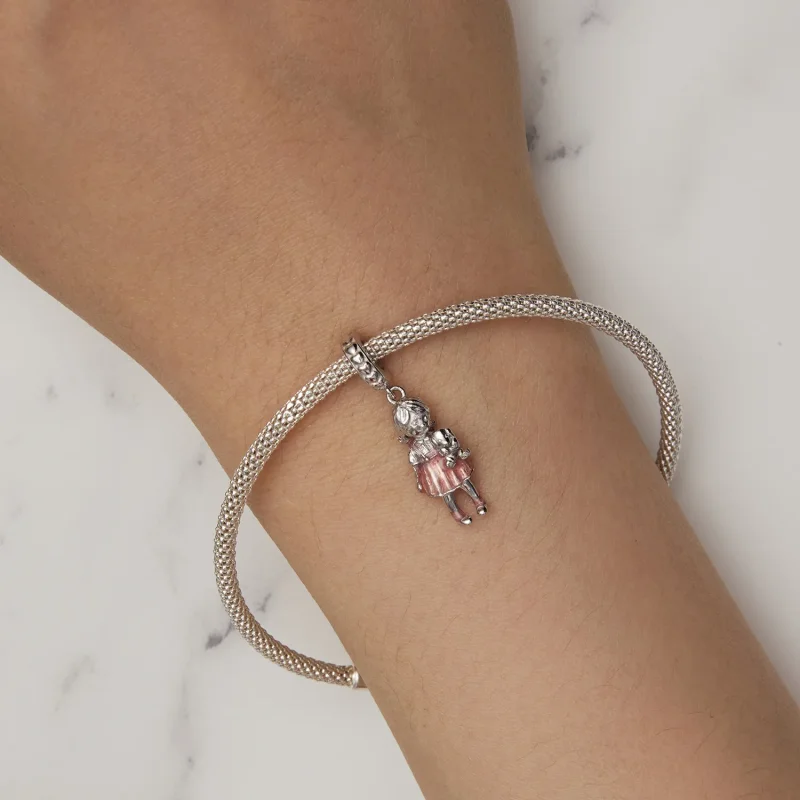 (bilde for) Pandora Style Little Girl Anheng Charm - BSC878 - Vis 6