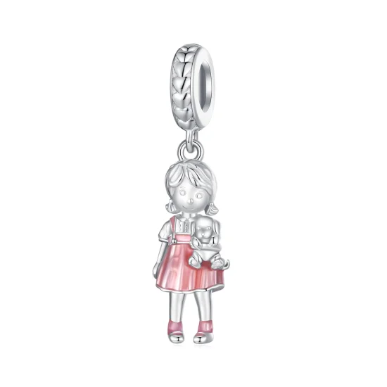 (bilde for) Pandora Style Little Girl Anheng Charm - BSC878