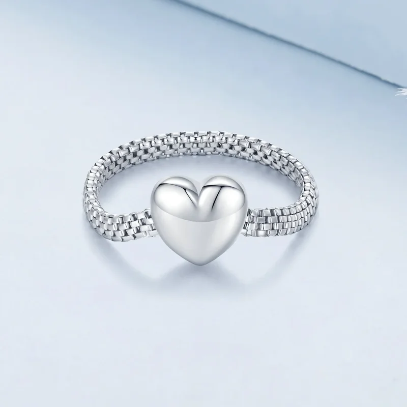 (bilde for) Pandora Style Love Chain Ring - BSR422 - Vis 2
