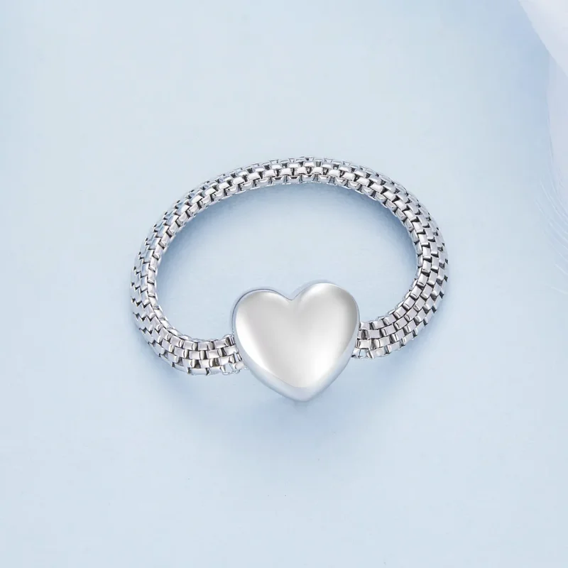 (bilde for) Pandora Style Love Chain Ring - BSR422 - Vis 3