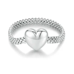 (bilde for) Pandora Style Love Chain Ring - BSR422