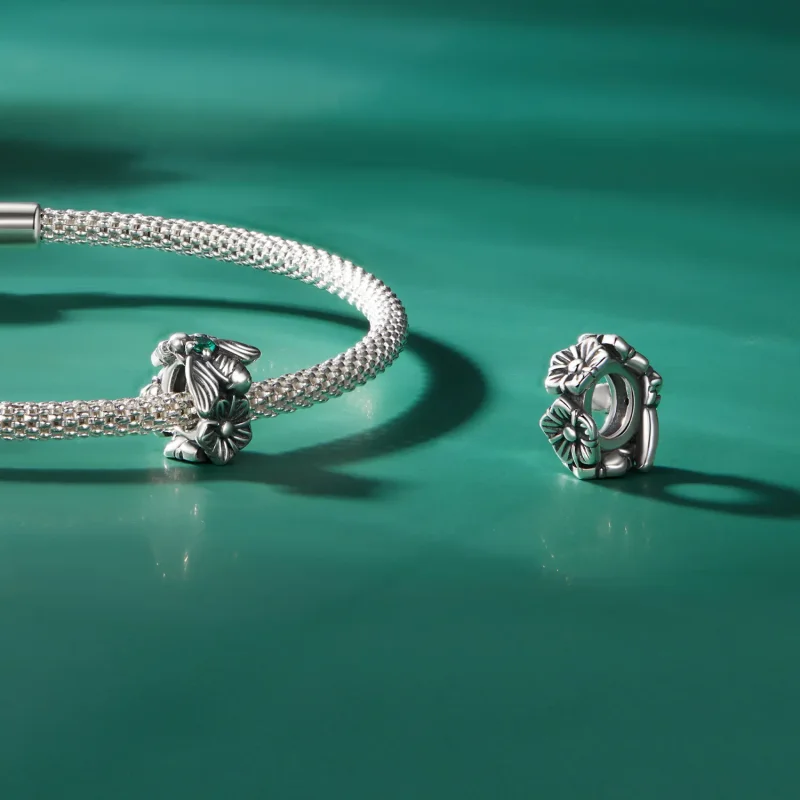 (bilde for) Pandora Style Lucky Bee Spacer Charm - SCC2526 - Vis 4