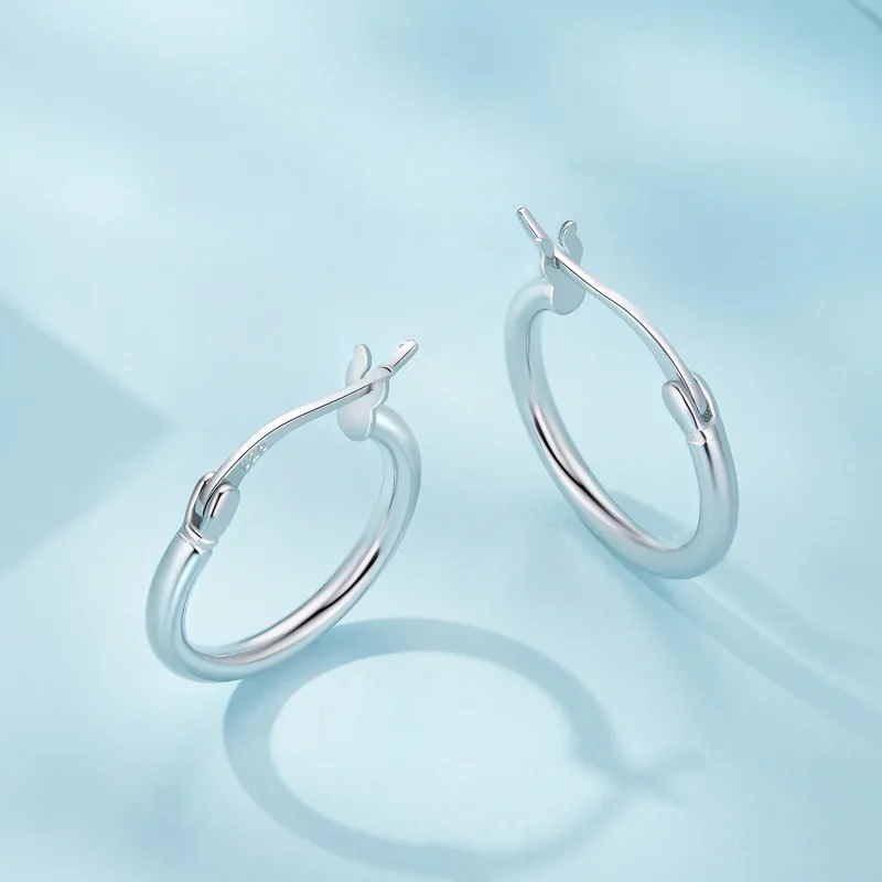 (bilde for) Pandora Style Medium circle Hoops øredobber - SCE1608-M - Vis 3