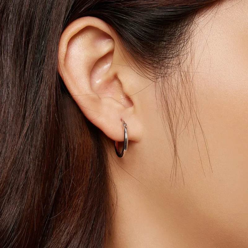(bilde for) Pandora Style Medium circle Hoops øredobber - SCE1608-M - Vis 8