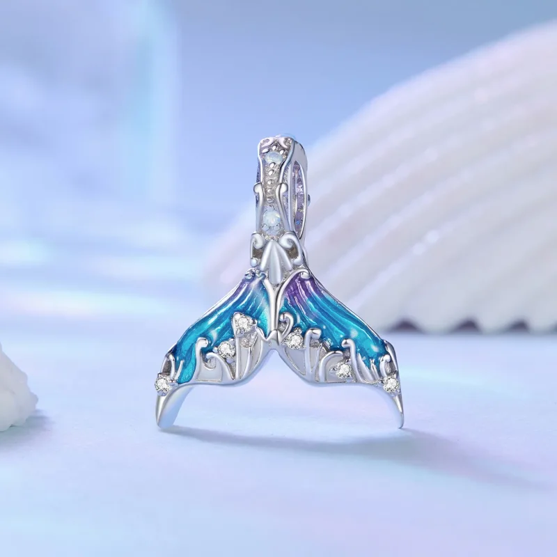 (bilde for) Pandora Style Mermaid Tail Charm - BSC876 - Vis 2