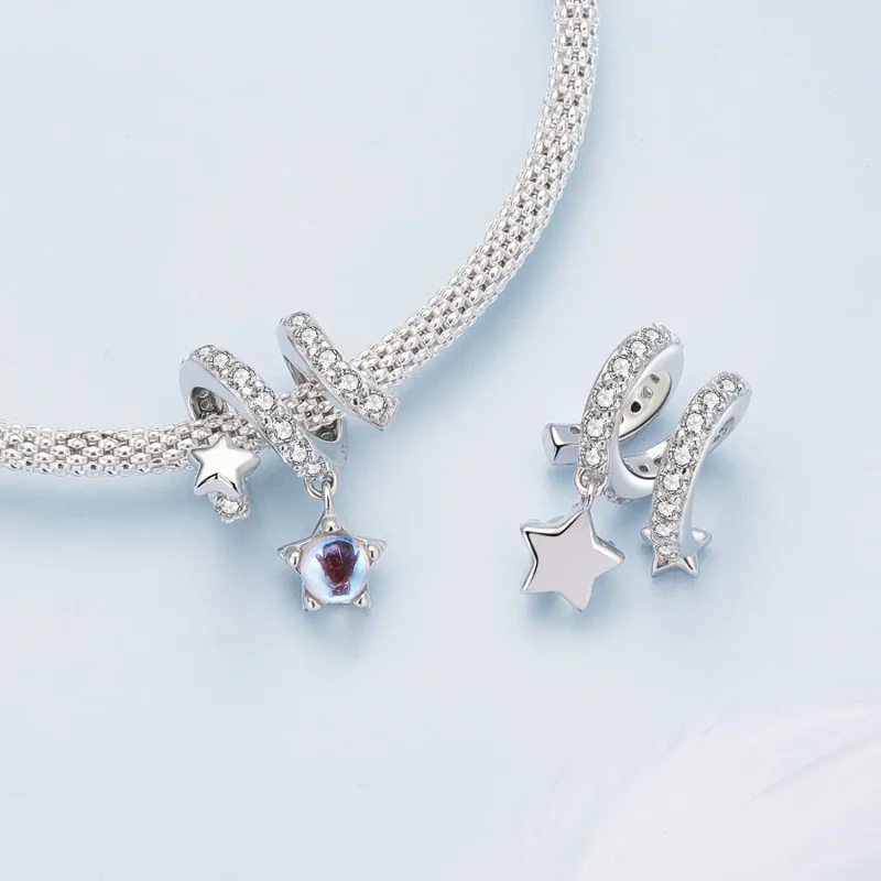 (bilde for) Pandora Style Meteor Shower Charm - BSC861 - Vis 4