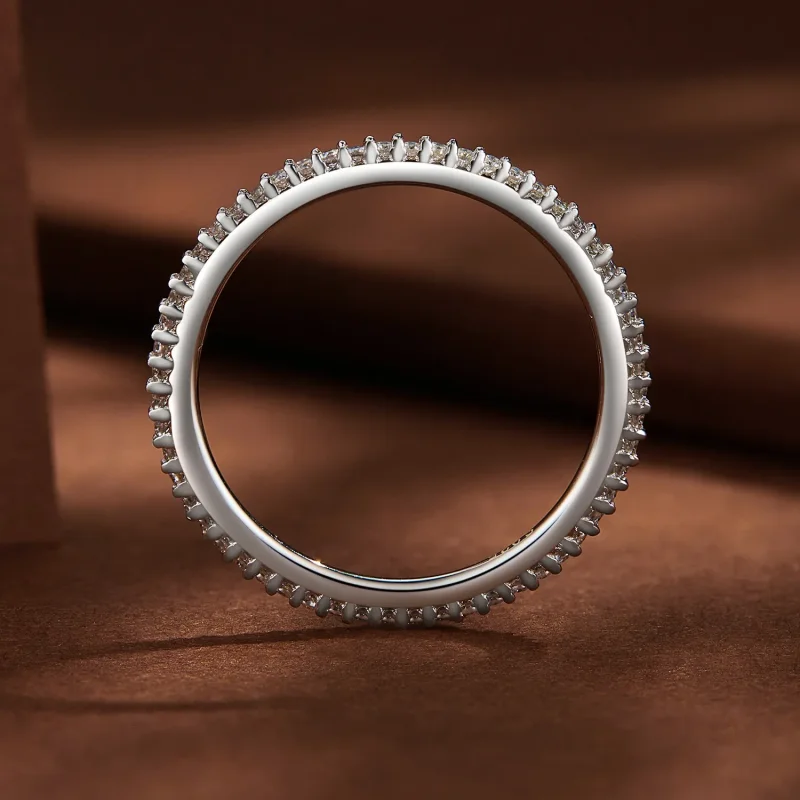 (bilde for) Pandora Style Moissanite Ring - MSR027 - Vis 4