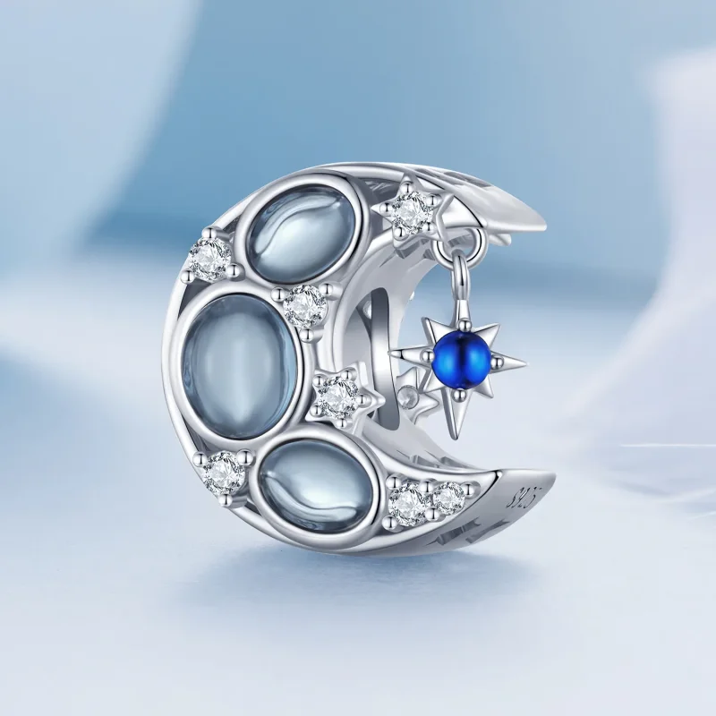 (bilde for) Pandora Style Moon Charm - BSC872 - Vis 2