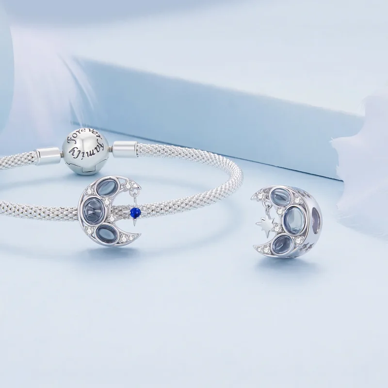 (bilde for) Pandora Style Moon Charm - BSC872 - Vis 4