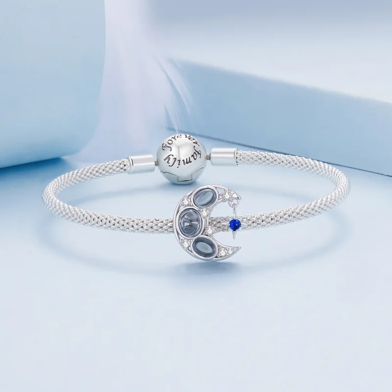 (bilde for) Pandora Style Moon Charm - BSC872 - Vis 5