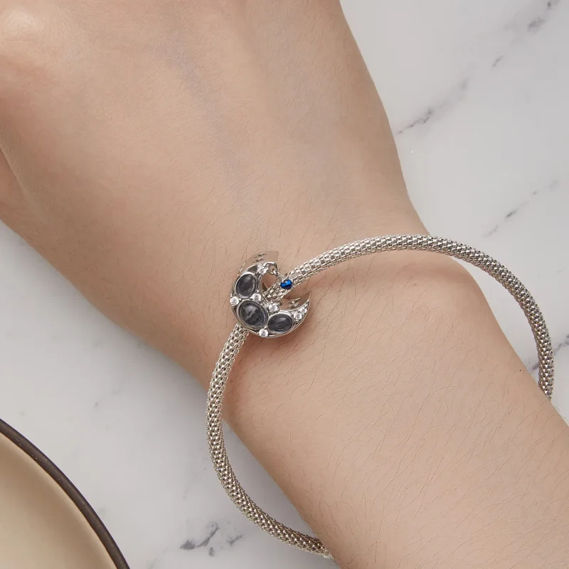 (bilde for) Pandora Style Moon Charm - BSC872 - Vis 7
