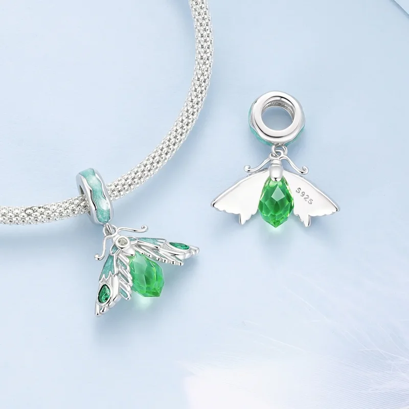 (bilde for) Pandora Style Moth Anheng Charm - BSC866 - Vis 4